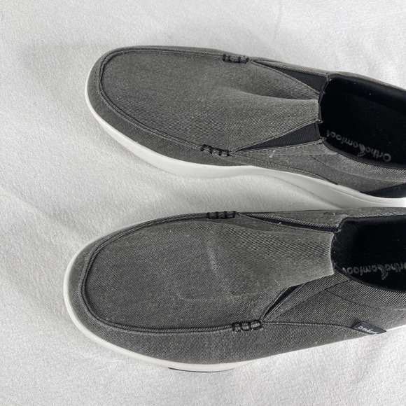 OrthoComfoot Mens 10 Orthopedic Loafers Slip On Arch Support Walk Shoes ￼Gray ￼ - Picture 14 of 15